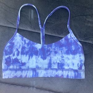 Blue tie dye lululemon sports bra